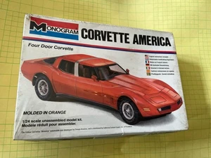 Monogram Corvette NOS Sealed Corvette 4 Door Super Rare Modded In Orange - Bild 1 von 9