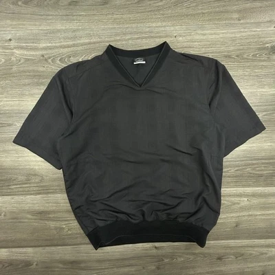 Nike Golf Pullover Para Hombres Mediano Negro Cuello en V Manga Corta Camisa de Viento Ligera Foto 1 de 4