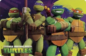 Set of 4 Teenage Mutant Ninja Turtles - New Series 17.75in Plastic Placemat - Picture 1 of 1