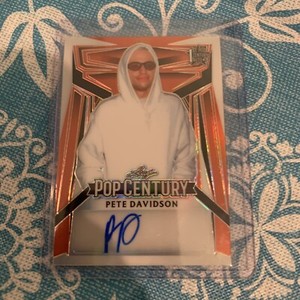2023 Leaf Metal Pop Century Auto Orange Pete Davidson 5/7 BA-PD1