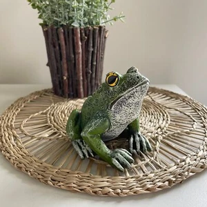 Resin Frog Figure Animal Figurine Home Decor - Picture 1 of 7