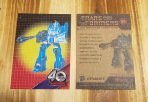 Blurr TRANSFORMERS 40th ANNIVERSARY Card #3 Blaster 2024 DYNAMITE Autobot Hasbro - Picture 1 of 1
