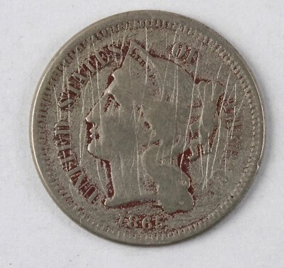 1865 3 Cent Nickel U.S. Coin You Grade - Image 1 of 4