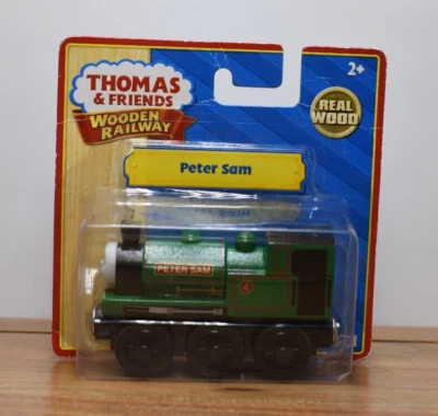 Peter Sam Square Funnel Rare Thomas & Friends Wooden Railway Engine Train Sealed - Image 1 of 4