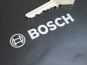 Bosch Applicant Decal Sticker Metal Chrome Logo Label Image DIY 4.5cm x 1cm - Picture 1 of 1
