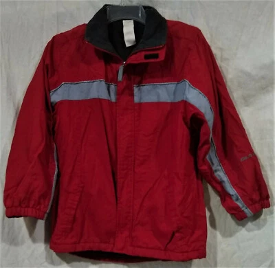 Old Navy Boys Vtg Light/Lined Zip Up Fall/Winter Jacket/Coat--Red/Gray--Size 10 - Image 1 of 4