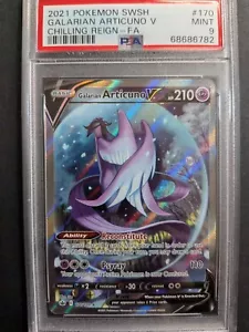 Galarian Articuno V 170 PSA 9 Chilling Reign Full Art Holo 170/198 2021 Pokemon - Picture 1 of 2