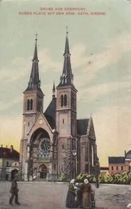 Gruss aus Oderfurt Privoz Ostrava AK 1915 Kirche Tschechien Ceska 2412043 - Picture 1 of 2