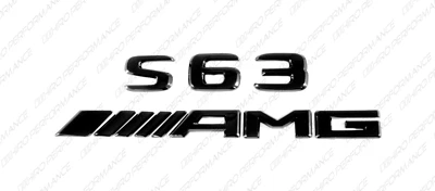 New Gloss Black Emblems Letters for Mercedes-Benz S63 V8 Biturbo AMG W220 - Imagem 1 de 4
