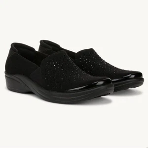 BZees schwarze bequeme Damen-Slipper mit Strass Mohnsamen Größe 10M - Bild 1 von 8