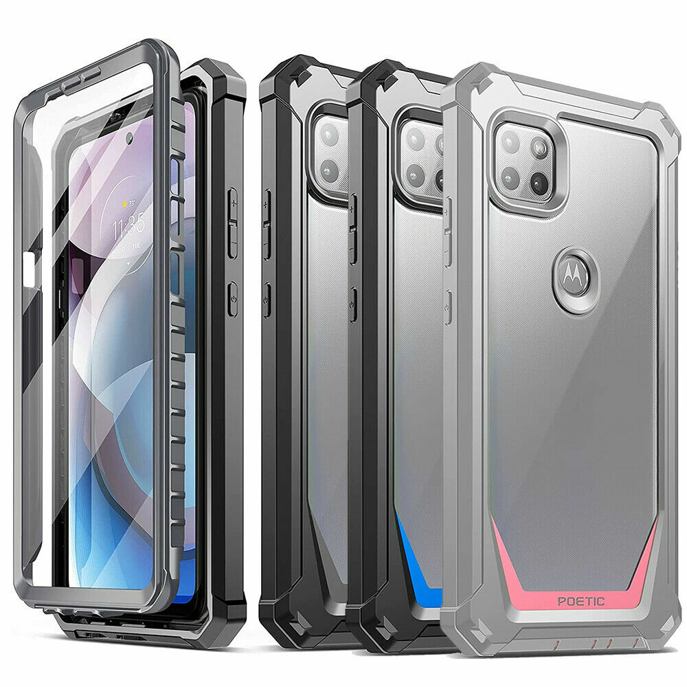 For Motorola Moto One 5g Ace Case Poetic Dual Layer Shockproof Clear Cover Ebay