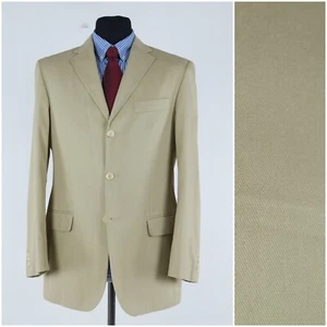 Blazer Hombre Beige 40R Talla UK ANGELO LITRICO Algodón Abrigo Deportivo Chaqueta de Verano - Imagen 1 de 14
