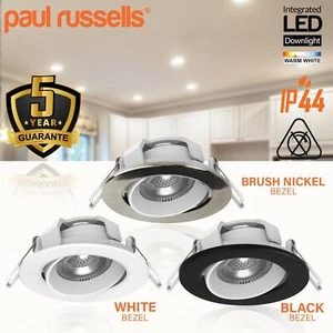 LED Einbauleuchte IP44 Neigungswinkel Strahler warmweiß 3000K Deckenleuchten - Bild 1 von 10