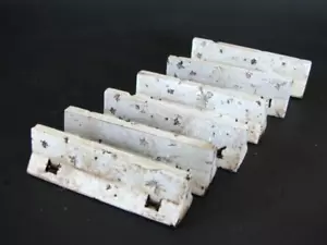 6 Painted Jersey Barriers Concrete Zombie Apocalypse Fallout Scatter Terrain - Picture 1 of 1
