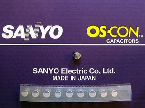 10pcs Oscon Sanyo SMD OS-CON 330μF/10V - Picture 1 of 1