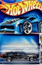 2004 Hot Wheels #2 First Editions 2/100 DODGE CHARGER 1969 Black w/Chrome 5 Sp