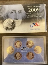 2009 U.S. District Of Columbia And US Territories Quarters Proof Set