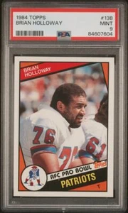 1984 Topps #138 Brian Holloway RC Rookie New England Patriots PSA 9 - Picture 1 of 2