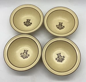 Vintage Pflatzgraff  Village Rimmed Dessert/Fruit/Sauce Bowls Set Of 4 - Picture 1 of 4