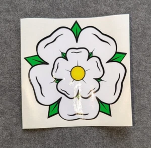 YORKSHIRE ROSE DIE CUT STICKER - 93MM x 96MM - Picture 1 of 1