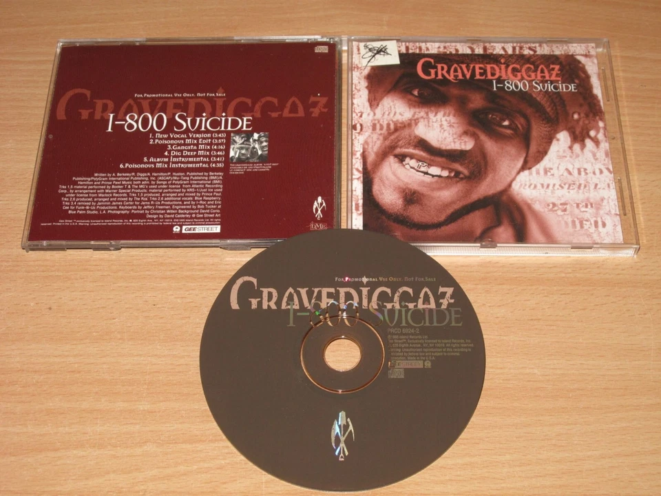 Gravediggaz PROMO MAXI CD - 1-800 Suicide / 1995 US PRESS in MINT- - Bild 1 von 1