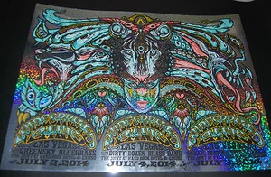 Jeff Wood Widespread Panic Las Vegas FOIL VARIANT Poster Signed Print uncut 50 - Picture 1 of 4
