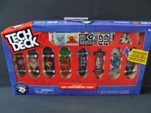 New TECH DECK 25th Anniversary Pack 8 Fingerboards Silver Dude 96mm Limited Ed - Picture 1 of 3
