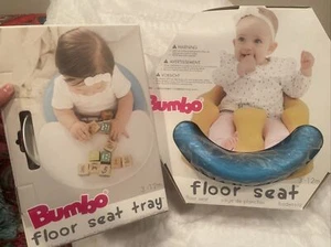 BUMBO Baby Floor Seat with Safety Straps & Tray - Blue - Picture 1 of 3