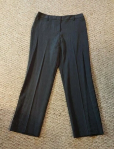 COVINGTON VANESSA Womens Dress Pants Sz 10 Gray Pinstriped - Picture 1 of 5
