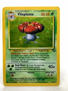 Vileplume 15/64 Holo Rare Pokémon TCG Jungle Unlimited WOTC Vintage - Picture 1 of 18