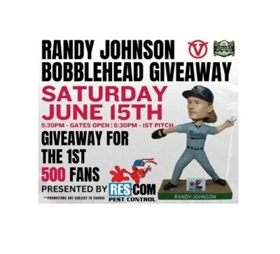 Randy Johnson 2024 Visalia Rawhide Bobblehead SGA Arizona Diamondbacks - Image 1 of 2