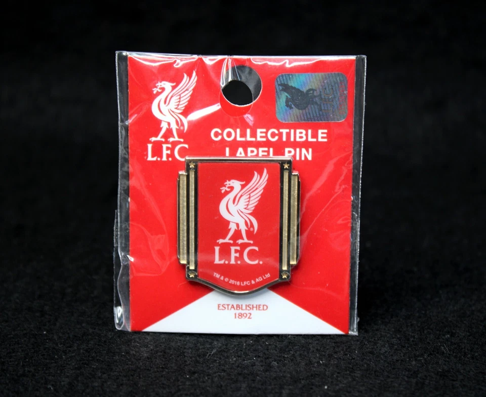 English Liverpool Football Club Banner Shaped Official Collector Pin by WinCraft - Image 1 of 4