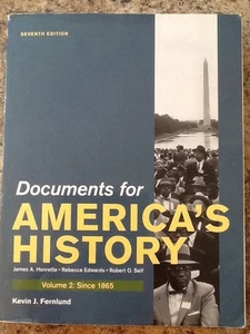 Documents For America's History Volume 2 - Picture 1 of 5