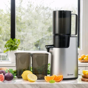 LARINEST Slow Masticating Juicer Machines Cold Press Juicer Machines,Silver