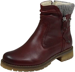 Be Natural Jana Sympatex Stivale Alla Caviglia Da Donna Taglia 37 Rosso Pelle - Bild 1 von 10
