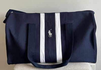 Ralph Lauren Polo (Fragrances) Navy White Blue Travel Duffel Bag Carry On - Image 1 of 4