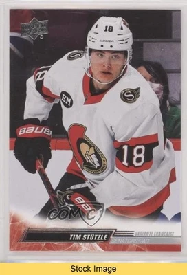 2022-23 Upper Deck Series 1 French Tim Stutzle #129 READ - Image 1 of 3