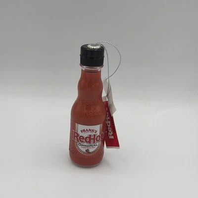 FRANK'S Franks Red Hot Original Sauce Decorative Novelty Christmas Ornament, New