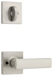 Kwikset 966BRNLSQT.UNIV Breton Lever Single Cylinder Interior - Nickel - Picture 1 of 1