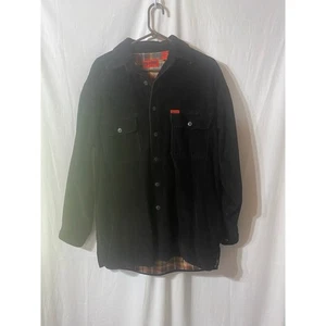 Chamarra de colección Wolverine marrón 100 % algodón pana forrada a cuadros M tareas de granero  - Imagen 1 de 6