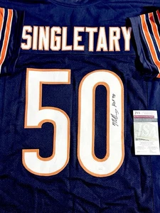 MIKE SINGLETARY Signed Jersey Chicago Bears “HOF 98” JSA Certified - Picture 1 of 1