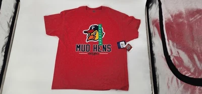 Toledo Mud Hens Shirt Mens XL Red MILB Baseball Tee Champion Minor League - Image 1 of 4