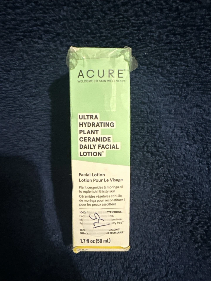 2 X ACURE Ultra Hydrating Plant Ceramide Daily Facial Lotion 1.7 OZ EACH
