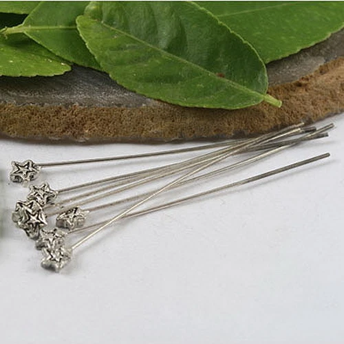 25HANDMADE Tibetan silver Head Pin W/ Unique head h0595 - Image 1 of 1