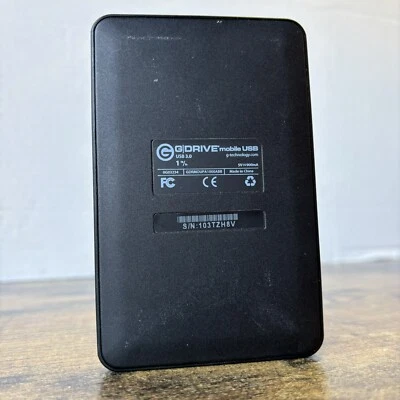 G-TECHNOLOGY 1TB G-DRIVE MOBILE USB PORTABLE HARD DRIVE Mac Apple HDD External - Image 1 of 4