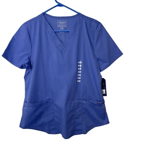 Nuevo con etiquetas Blusa Médica Cherokee Workwear Azul Talla M Duradera 2 Vías Elastizada Bolsillos - Imagen 1 de 5