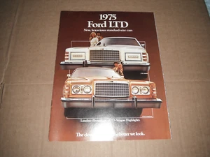1975 Ford LTD Dealer Sales Brochure - Vintage Ford Catalog 12 Pages nos - Picture 1 of 3