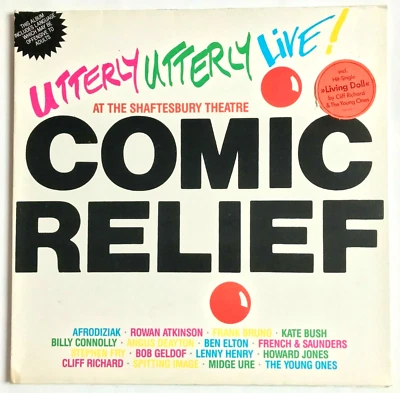 Comic Relief - Utterly Live Vinyl LP Album - Young Ones, Lenny Henry, Kate Bush - Image 1 of 4