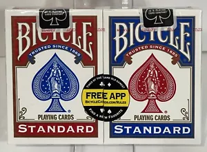DOUBLE PACK (set of 2) of BICYCLE Standard PLAYING CARDS / New SEALED 2013 USA - Picture 1 of 3