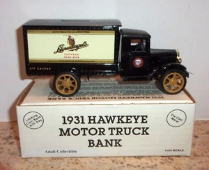 LEINENKUGEL BEER #4 1931 HAWKEYE BOX TRUCK 1994 DIECAST ERTL BANK #B451 NIB - Picture 1 of 2